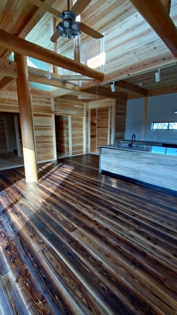 紀州材で建てる真壁工法の平屋住宅in紀の川市